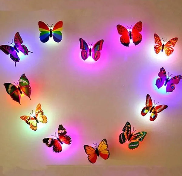 LED Butterfly Wall Decor Turquoise 1Pc Modern Home Decor